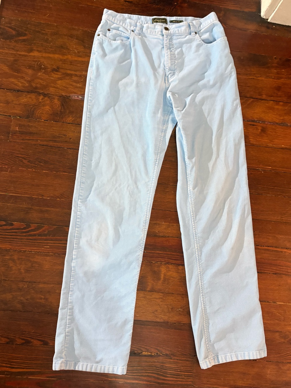 Eddie Bauer vintage light blue corduroy natural fit pants size 12